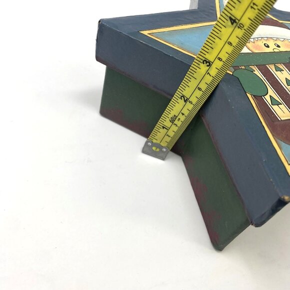 Jo-Ann's Stores Santa's Workbench Paper Mache Christmas Star Gift Box With Lid - Picture 5 of 7